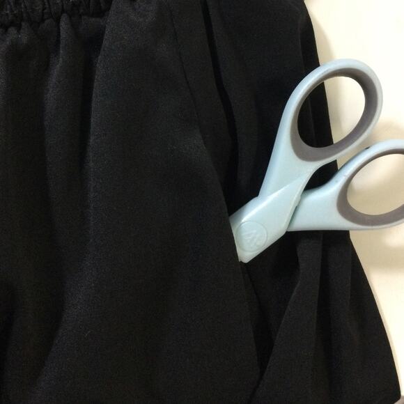 BLOOMCHIC 14-16 1X Plus Black Plain Frill Ruffle Layered Midi Dress NWT B101 - Picture 8 of 11